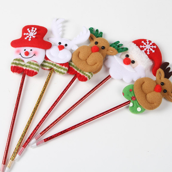 Christmas decorations Santa Claus cartoon lovely ball point pen kindergarten Christmas gift toys wholesale