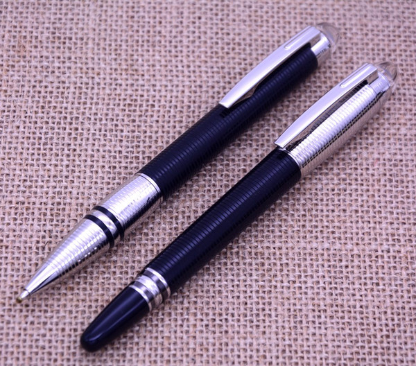 Hot sale - Platinum-Coated Doué Ballpoint Pen Silver clip MB Stationery Office School Supplies Brand Fashion Pens