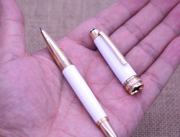 Pocket pen short rod mb Ceramic mini size Hommage à W.A. Mozart Rollerball screws cap - pen length 11cm