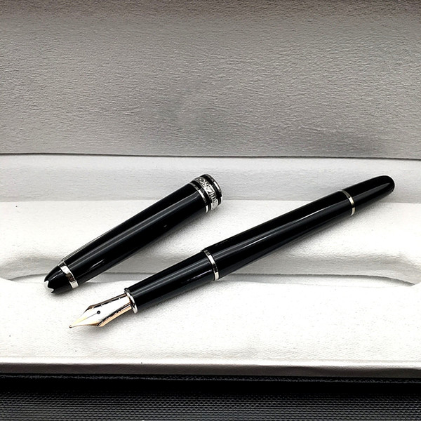 Top Luxury Meisterstek 163 Black Resin Classic Fountain pen 4810 Middle size 14k NIb school office supplies with Monte Brands write ink pens