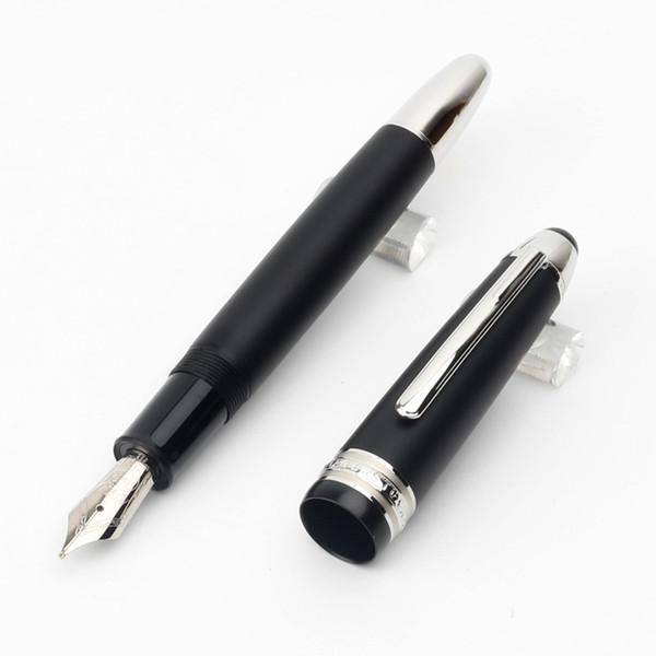 Luxury High Quality Matte black body and silver clip big 149 fountain pen best gift office school supplies