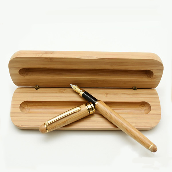 Wood Bamboo Fountain Pen School & Office Supplies Stationery Elegant Pens For Writing School High Quality ink Fountain pen