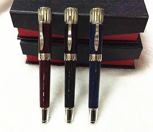 Jenny Hot High Quality Gloss Black Roller Ball Pen Business Executive Pen novelty Gift wholesale Special Free Shipping