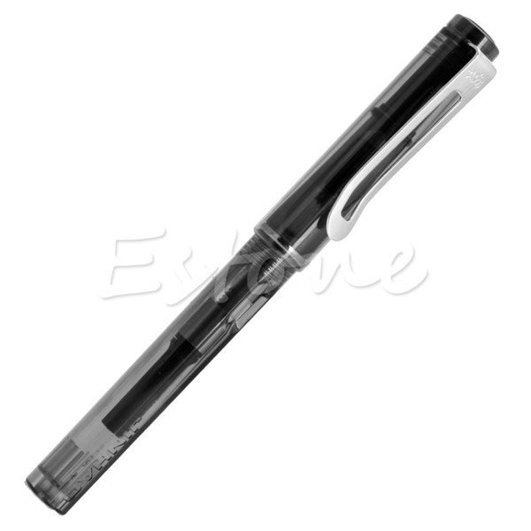 JINHAO 599 MEDIUM 18KGP NIB FOUNTAIN PEN TRANSPARENT BLACK