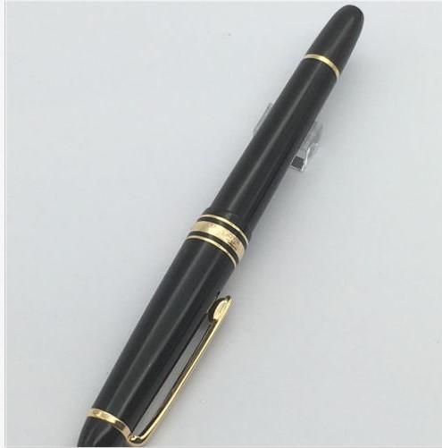 Platinum 145 Founatain Pen Black Gold /Black Silver Resin Material Office Supply Wholesale Business Good Quality