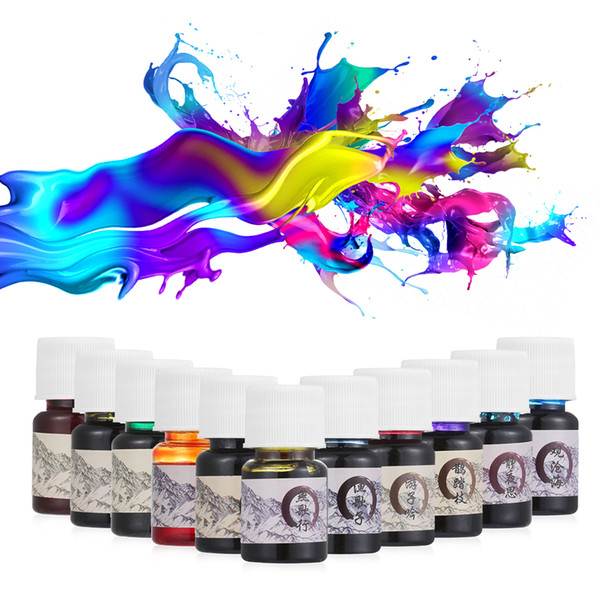 5ml Colored Ink Stationery Painting Ink Signature Pen Non-carbon for Fountain Dip Pen Calligraphy Writing Painting Graffiti