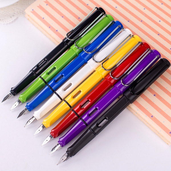 Wholesale-6 Colors Fountain Pen Yiren 359 Series Medium 0.5mm Nib pen replace ink student Calligraphy Fashion Business