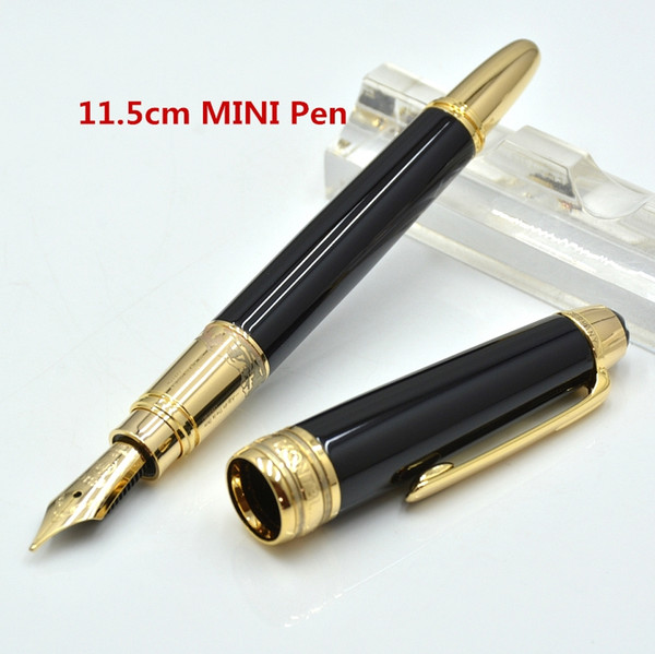 Luxury Mini Pens Black-White-Golden Metal Classical MB Fountain pen 11.5cm School office supplies As madam cute gift pens