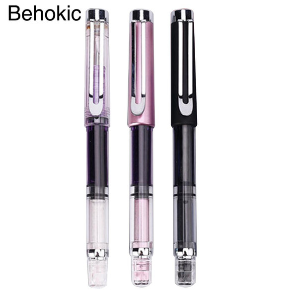 Fashion 0.5mm Rotary Ink Absorbing Fountain Pen for Students School Office Business Bank Hotel Stationery Supplies