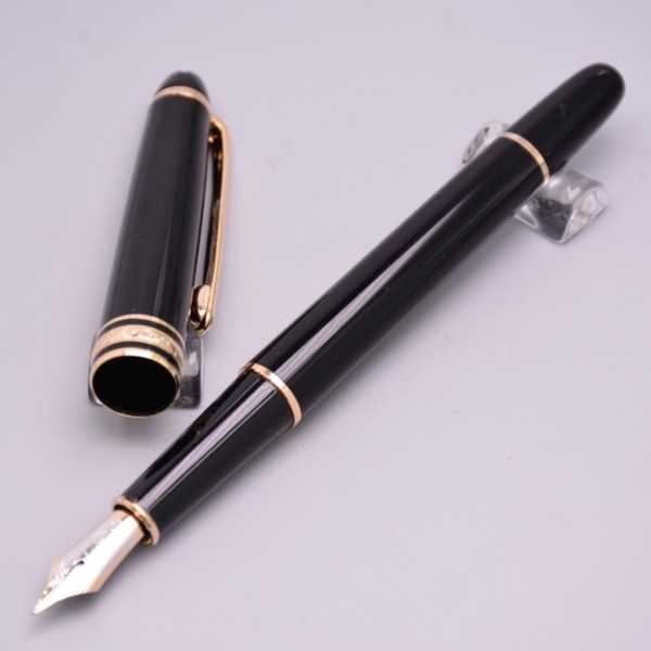 High Quality New Luxury Black Resin Fountain Pen / Ballpoint Pen School Office Stationery Hot Sell Brand Pens Gift Pen 163