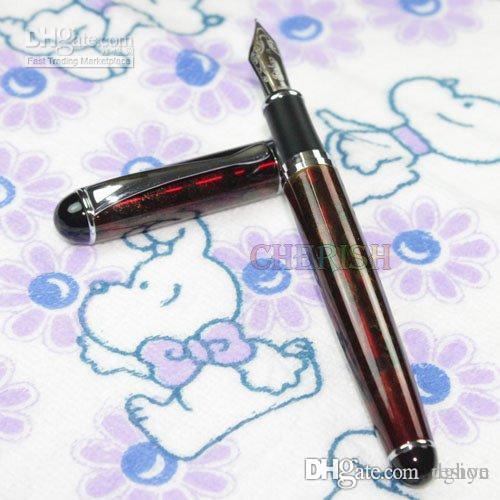 Free shipping Guaranteed 100% NEW ,Jinhao X750 Silvery and Deep Red Fountain pen with Golden Fog