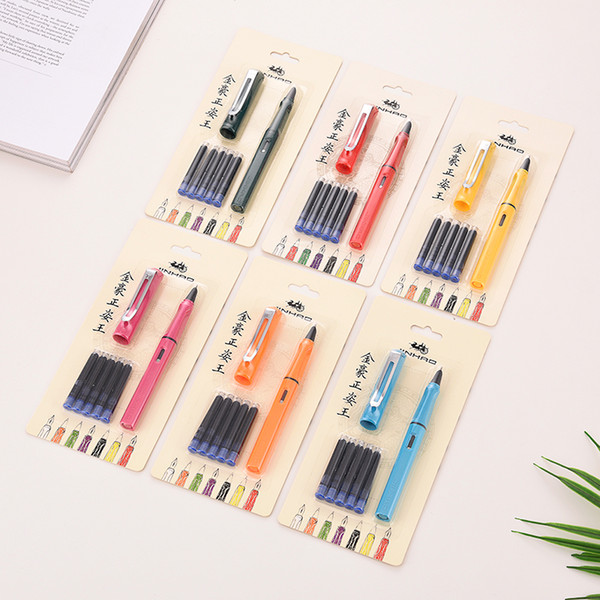 jinhao Positive posture Suit calligraphy feather pen writing pen kalem high quality ink pilot student plastic ink