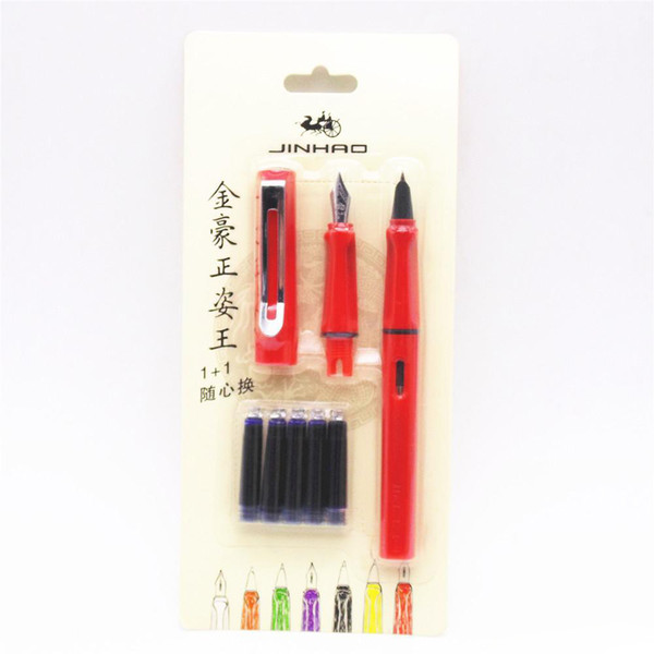 5pcs Blue ink Jinhao 599 all series new Listing 2 suits Medium fine nib fountain pen colors