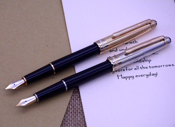 Luxury pen black and metal cap 4810 classique size Fountain pen with mb gold clip and number