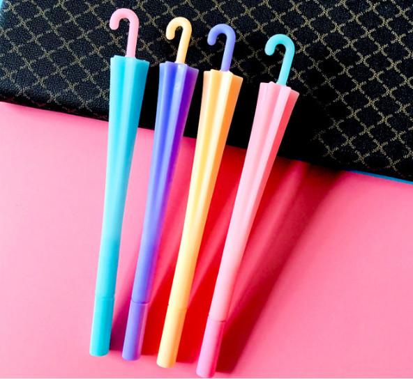 Best selling gel pens Cute Cartoon Umbrella Neutral Pen Creative Soft Rubber Pen Small Fresh Water Pen362