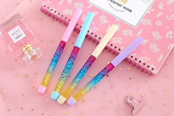 Best selling gel pens Trickle fairy pen magic wand neutral pen crystal ball pen liquid quicksand creative fairy pen357