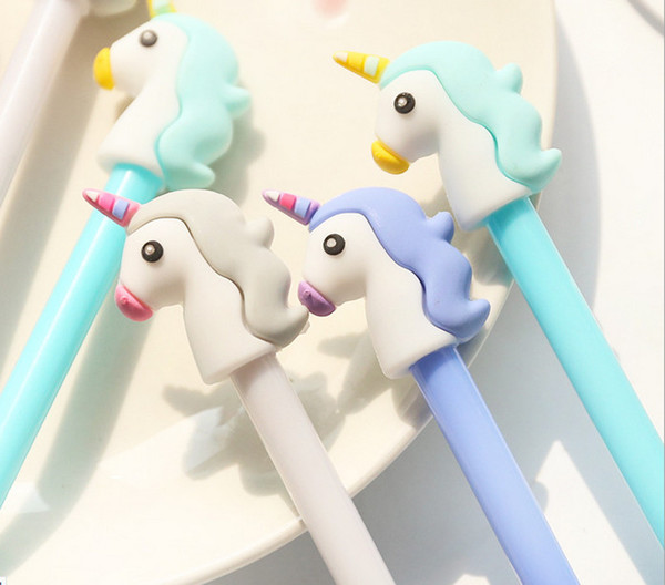 Best selling gel pens Creative Girl's Heart Sex Pen Cartoon Unicorn Student Write Signature Pen Office Pen Examination Pen208