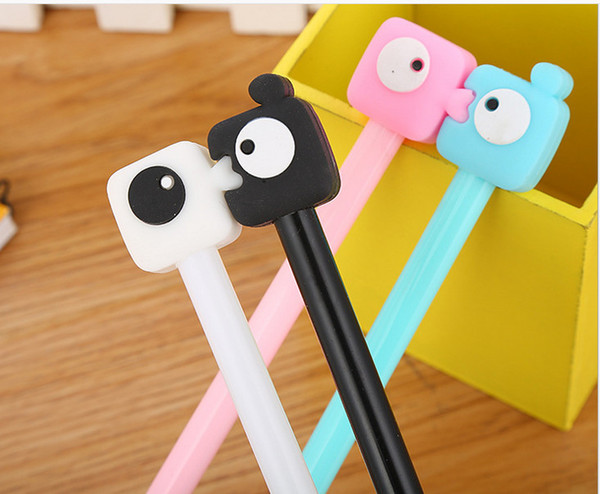 Best selling gel pens Sweet lover couple pen-to-pen creative cute cartoon pure round rod black neutral pen concise pen233