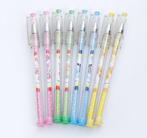 Best selling gel pens Koreas Xiaoqing New Cartoon Pen Boxed with 12 Black Examination Pens for Office Use 0.38mm194