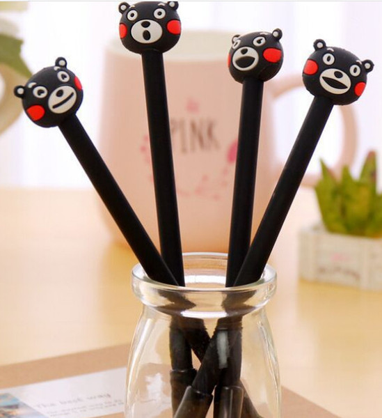 Best selling gel pensCartoon Dummy Bear Neutral Pen Student Black Signature Pen Creative Writing Pen 235