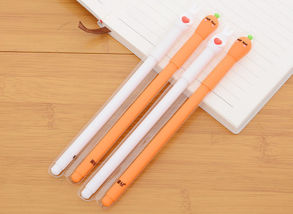 Best selling gel pens Cartoon cute little refreshing neutral pen 0.5mm black student supplies simple neutral pen254