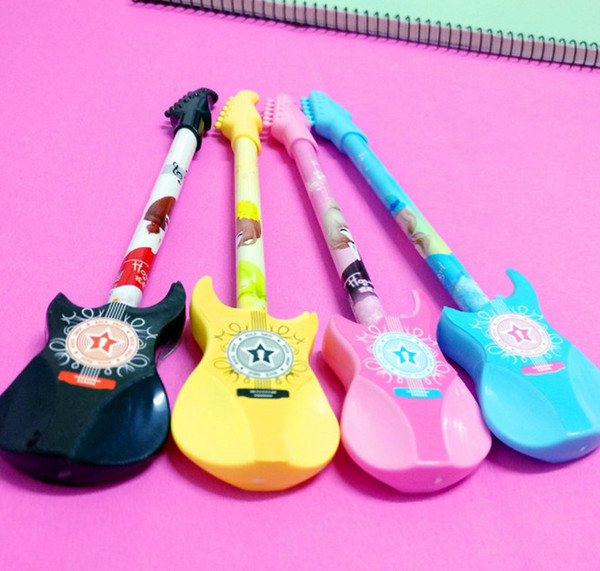 Best selling gel pens Creative Stationery Cute Guitar Style Neutral Pen Violin Water-based Pen Children's Prize Gift311