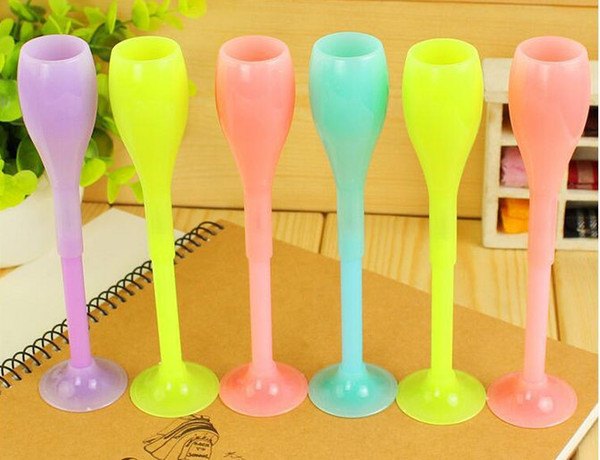 wholesale gel pens Wine Cup Neutral Pen Creative Stationery Pen Black Pen Office Prize Neutral Pen394