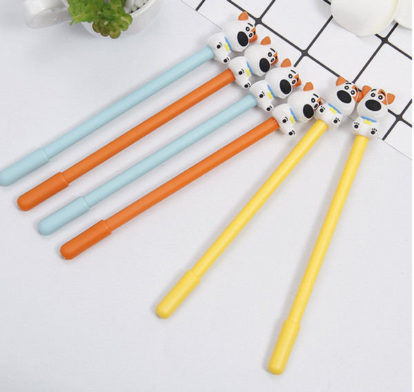 Best selling gel pens Cartoon Puppy Neutral Pen Writing Pen Cute Student Water Signature Pen Stationery260