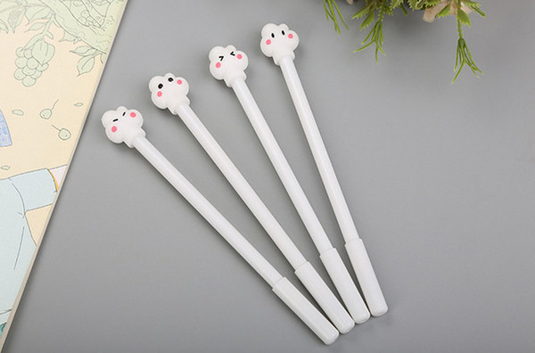 gel pens free shipping Cute Cloud Neutral Pen Cartoon Learning Stationery Water-based Pen Office Signature Pen451