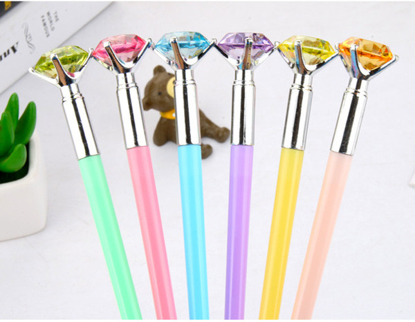 gel pens free shipping Simple and fresh chopsticks, diamond neutral pen, color diamond, black neutral pen427