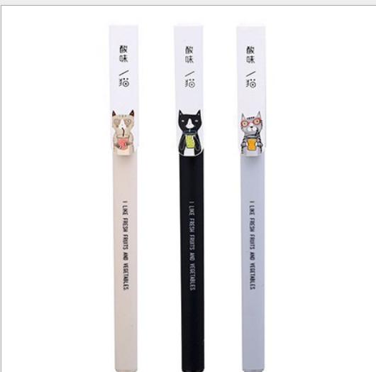 Best selling gel pens Creative cartoon cute cat neutral pen student office stationery ink pen 320