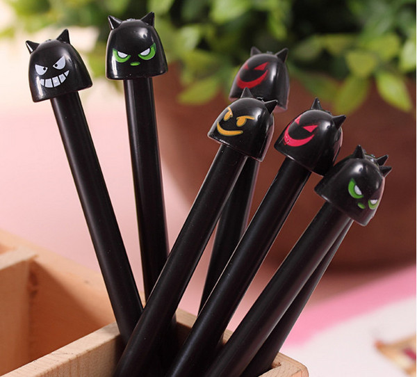 wholesale gel pens free shipping Creative cartoon demon neutral pen 0.5mm black ink pen student stationery439