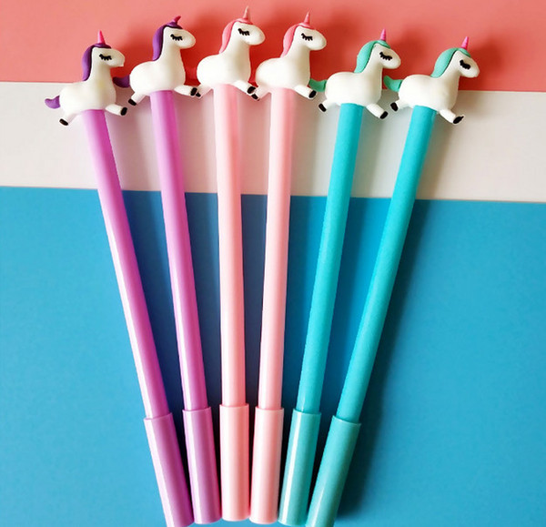 Best selling gel pens Creative Signature Pen of Japanese and Korean Girl Heart Cartoon Unicorn Neutral Pen Office Pen344