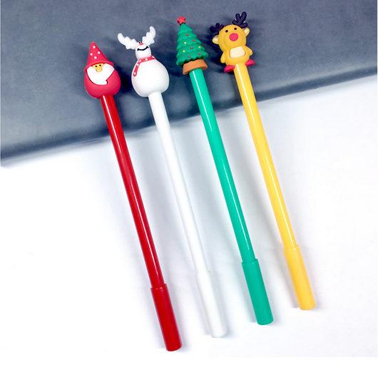 Best selling gel pens Santa Claus lovely elk Snowman neutral pen Christmas student creative gift signature pen401