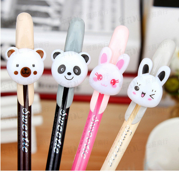 Best selling gel pens The factory sells Korean stationery fresh cute styling pen cartoon animal neutral pen456