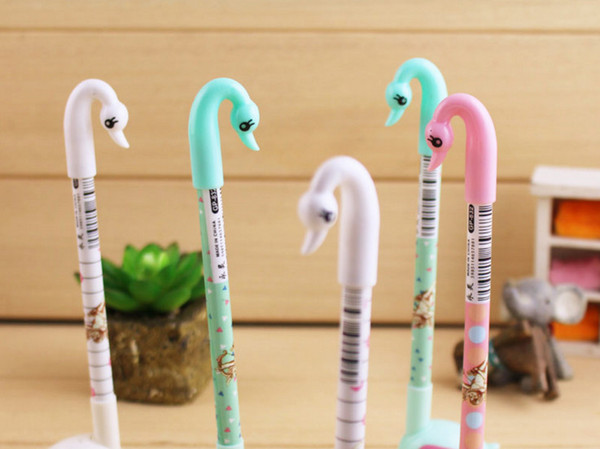 wholesale gel pens free shipping Swan Neutral Pen Cartoon Animals Lovely, Beautiful and Beautiful Korean Creative Stationery40