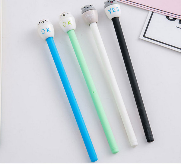 Best selling gel pens Creative cup pet neutral pen cute sprout pen 0.5mm black writing signature pen348