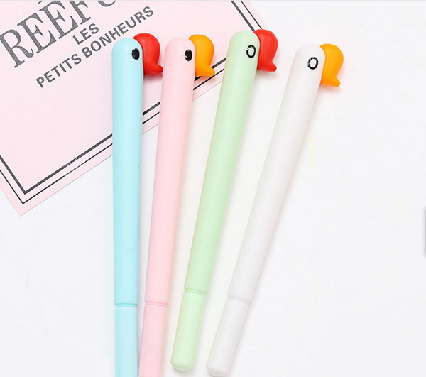 Best selling gel pens Cartoon Creative Swan Head Neutral Pen Bird Black Pen Office Signature Pen Student Stationery262