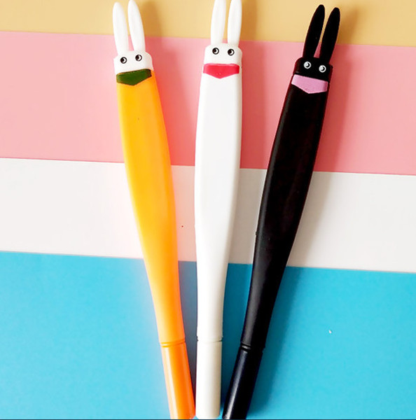 Best selling gel pens Little Fresh andCute carrot rabbit student neutral pen girl heart signature black ink pen304