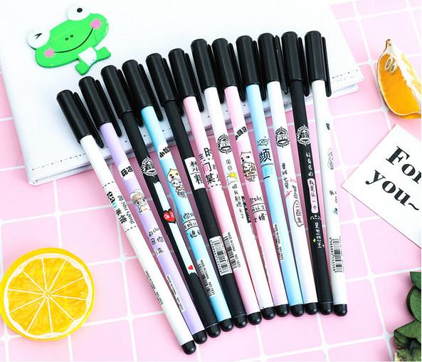 gel pens free shipping Creativity Strange Neutral Couple Write Two Addresses to the Bi Chat for Students in Neutral Pen Set417