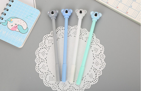 gel pens free shipping Cartoon koala neutral pen cute learning stationery silicone head water pen 452