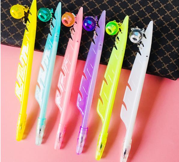 Best selling gel pensCreative cartoon feather neutral pen handwriting pen for primary and secondary school students363