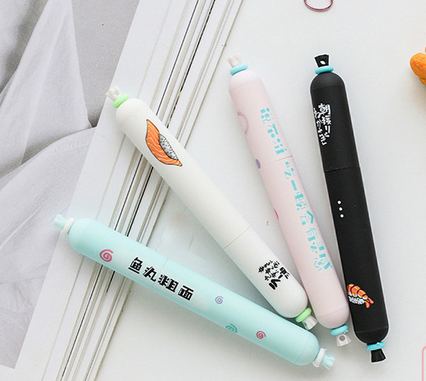 Best selling gel pens Korean stationery wholesale eating symbol sausage pen bulk packaging neutral penneutral pen246