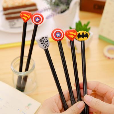 0.5MM Korean Cool Neutral Pen Set Stationery Fountain Pen Students Super Cute Small Fresh Cartoon Water-Based Carbon Pink Writing Fountain