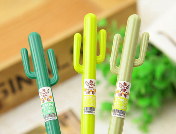 Best selling gel pen wholesale100pcs\Lot free shipping cactus neutral pen creative Korean stationery cartoon creative neutral pen GP1