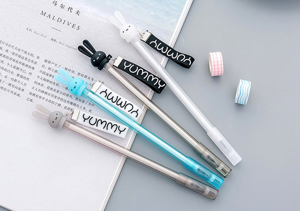 Best selling gel pens Students'creative cute imitation Cute cartoon rabbit with neutral pen personality signature pen 472