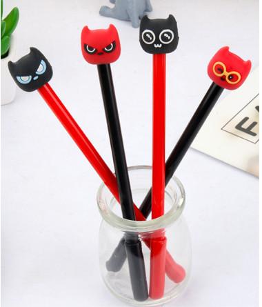 Best selling gel pens wholesale free shipping Eyeglasses Monster Neutral Pen Funny Eyes Black Water Pen Fresh Signature Pen428