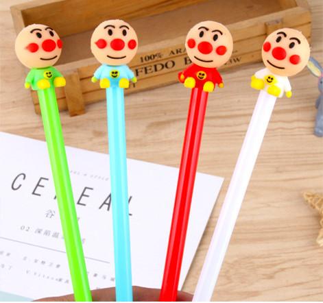 Best selling gel pens wholesale free shipping Creative Smiling Face Doll Neutral Pen Red Nose Clown Water Pen Student Stationery424