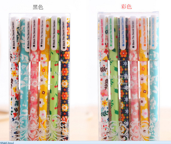 Best selling gel pen wholesale 120pcs\Lot free shipping Cartoon South Korean creative colorful shell neutral pen162