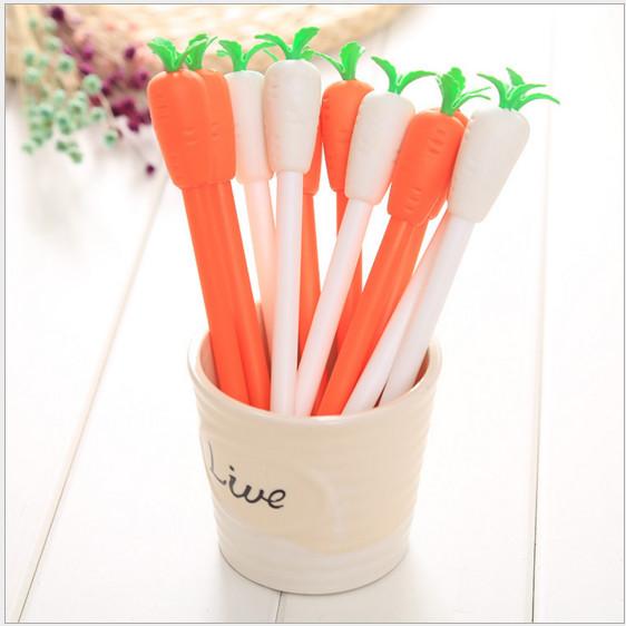 Best selling gel pen wholesale 120pcs\Lot free shipping Lovable Cartoon carrot neutral pen Erasable water pen154